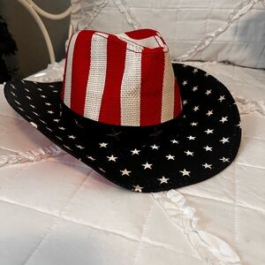 Cowboy hat, red, white, and blue🇺🇸